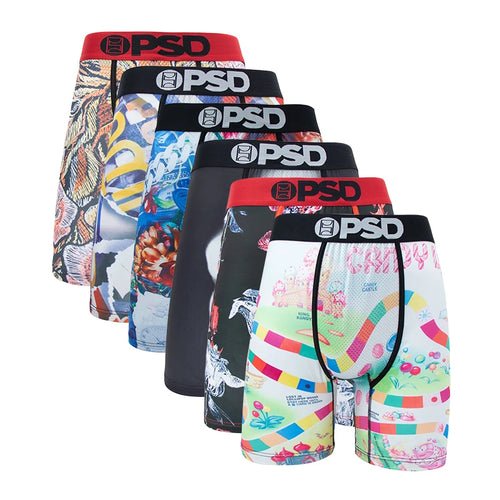 Lot de 6 Boxers Imprimés Tendance pour Hommes 🩳 - deslyshopping