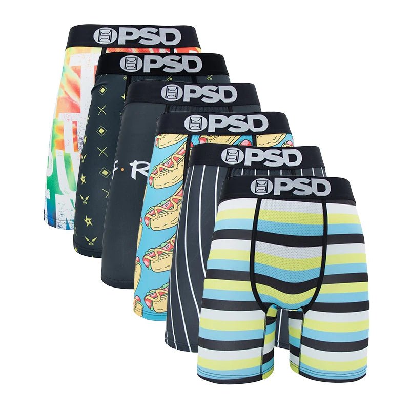 Lot de 6 Boxers Imprimés Tendance pour Hommes 🩳 - deslyshopping