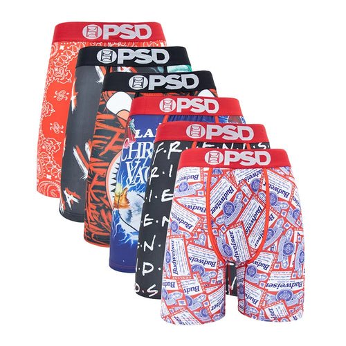 Lot de 6 Boxers Imprimés Tendance pour Hommes 🩳 - deslyshopping