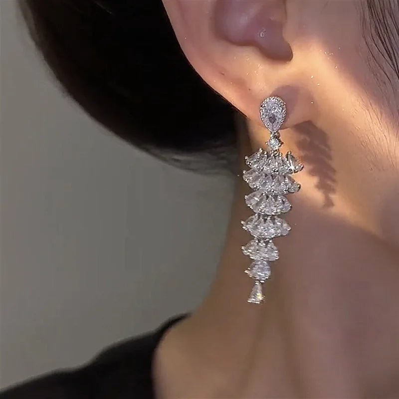 magnifiques Brincos en zircone cubique - deslyshopping