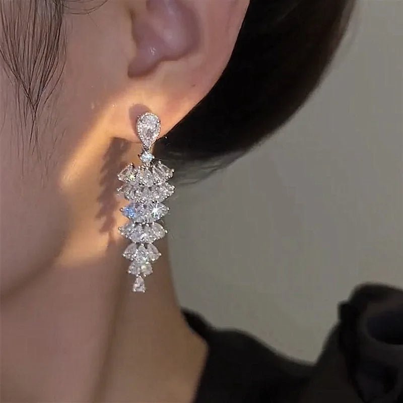 magnifiques Brincos en zircone cubique - deslyshopping