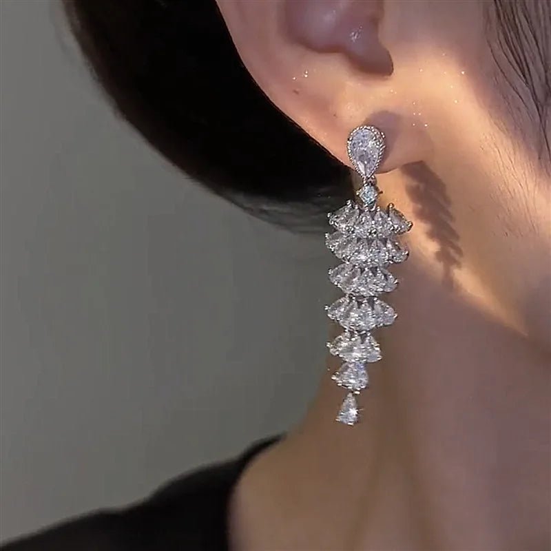 magnifiques Brincos en zircone cubique - deslyshopping