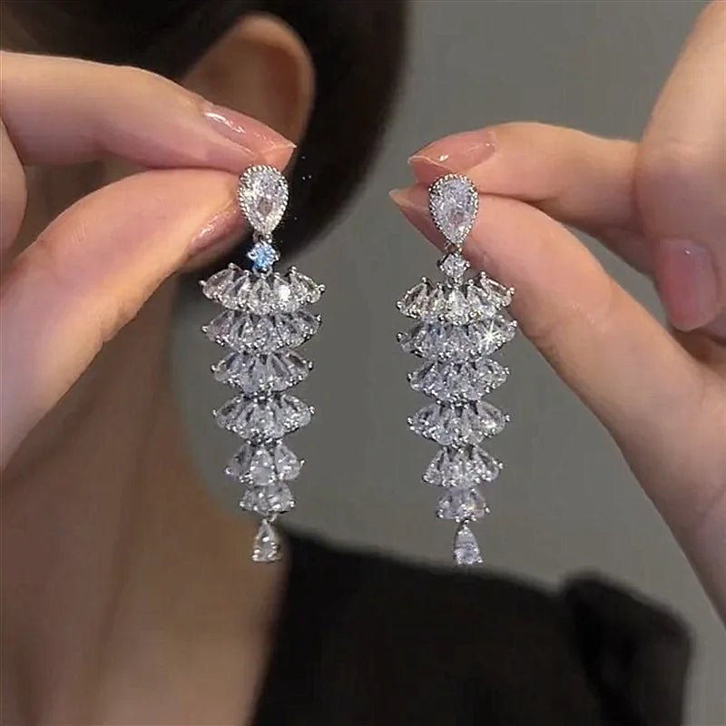 magnifiques Brincos en zircone cubique - deslyshopping