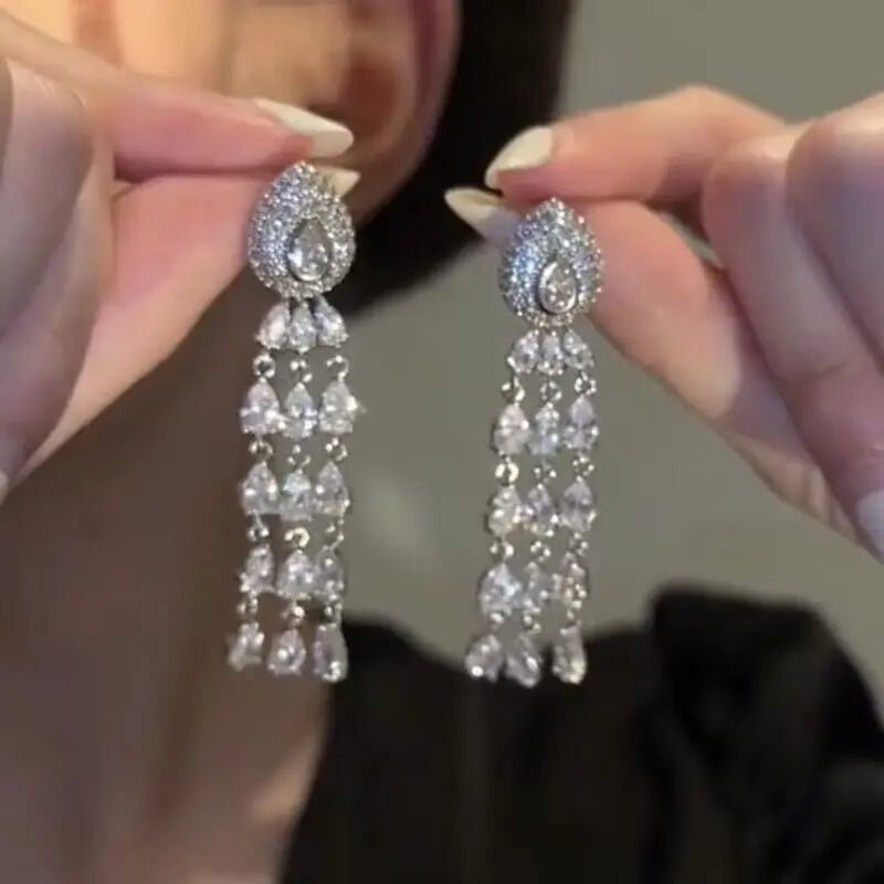 magnifiques Brincos en zircone cubique - deslyshopping