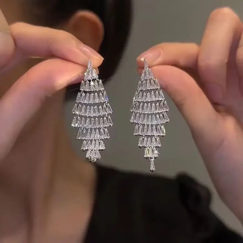 magnifiques Brincos en zircone cubique - deslyshopping