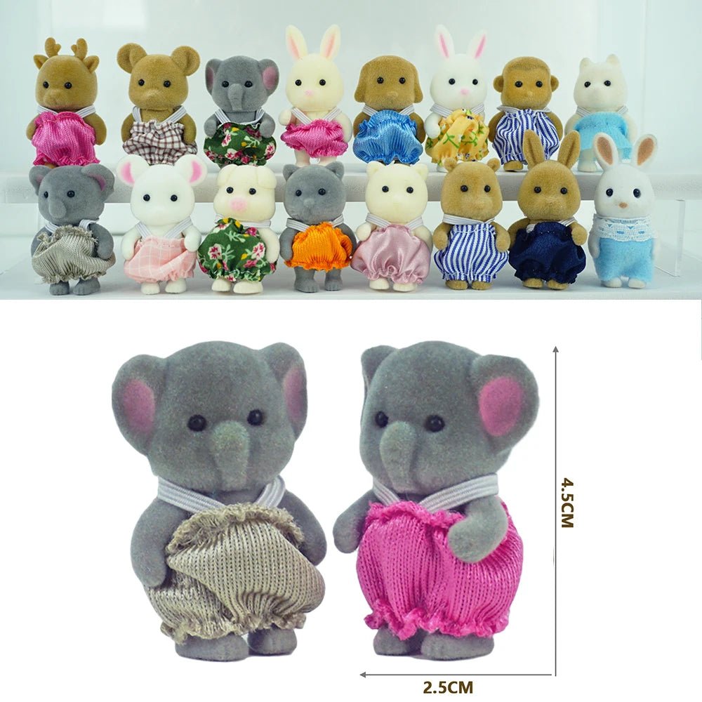 đĄ Maison de PoupĂ©e Ăchelle 1:12 - Famille d'Animaux de la ForĂȘt - deslyshopping