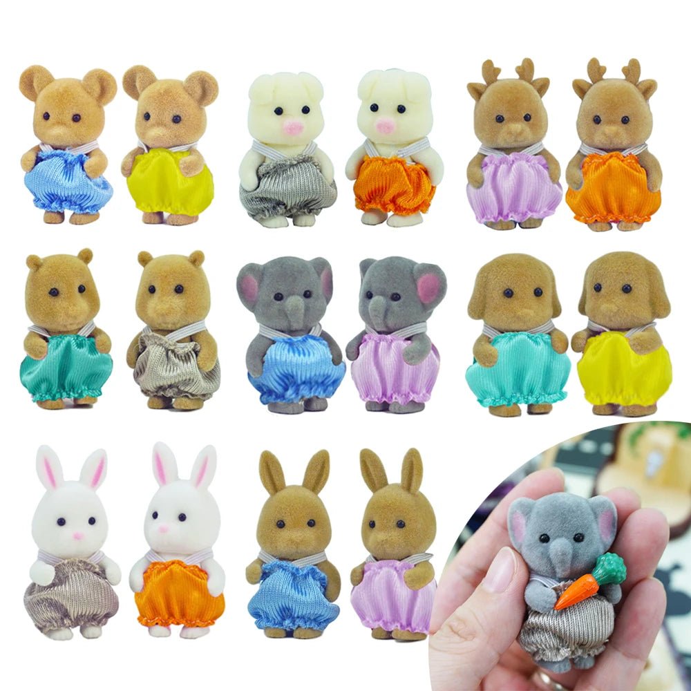 đĄ Maison de PoupĂ©e Ăchelle 1:12 - Famille d'Animaux de la ForĂȘt - deslyshopping
