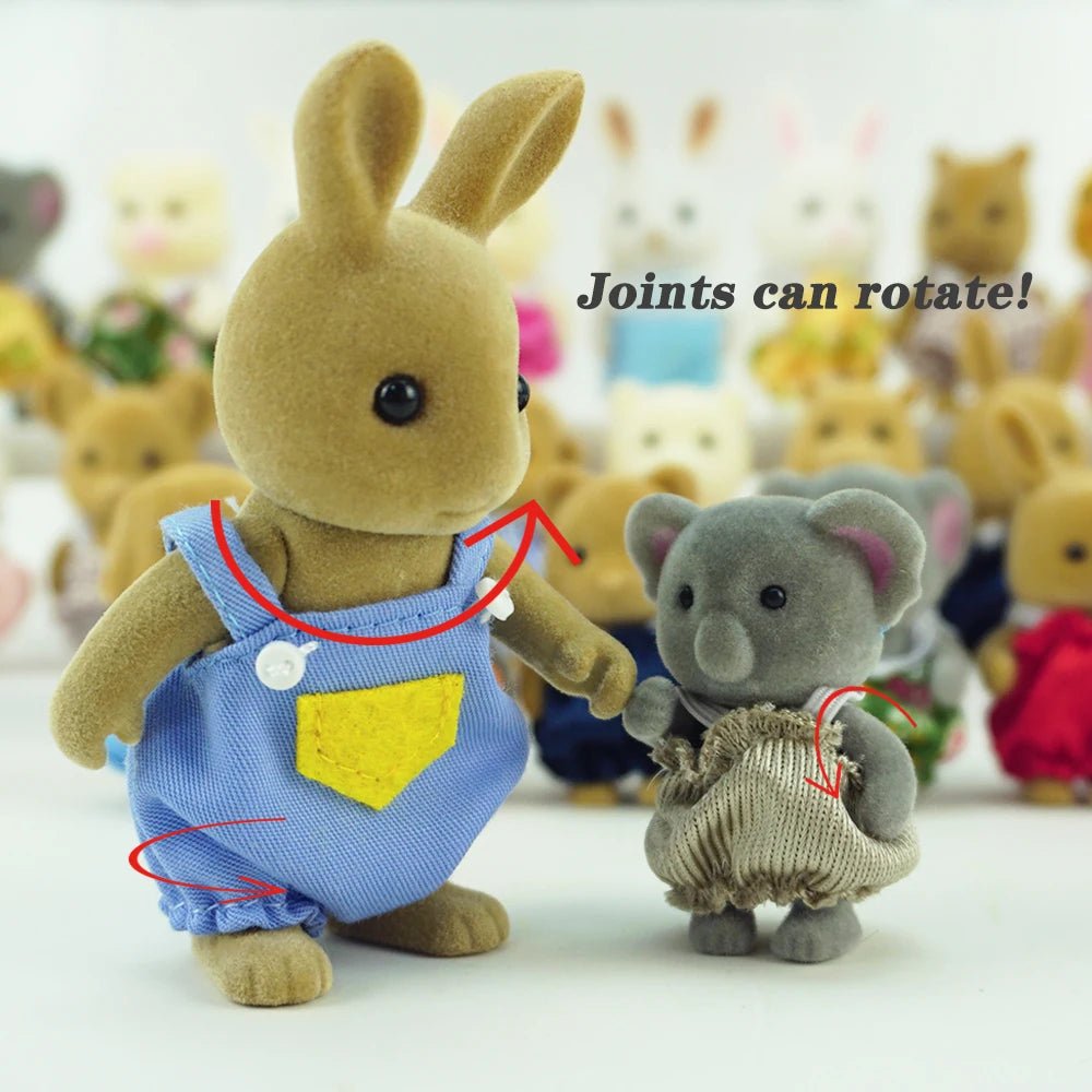 đĄ Maison de PoupĂ©e Ăchelle 1:12 - Famille d'Animaux de la ForĂȘt - deslyshopping