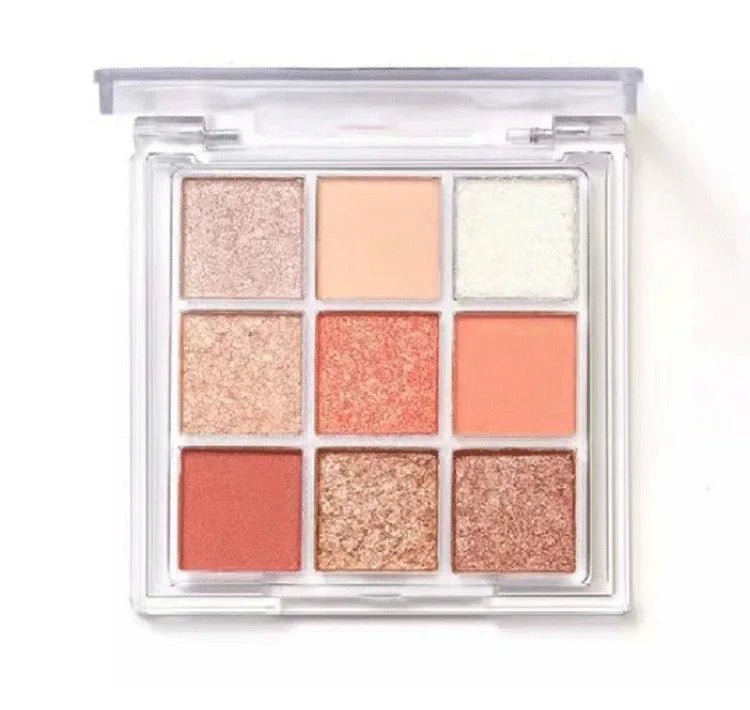 Palette de 9 fards à paupières mats et scintillants - deslyshopping