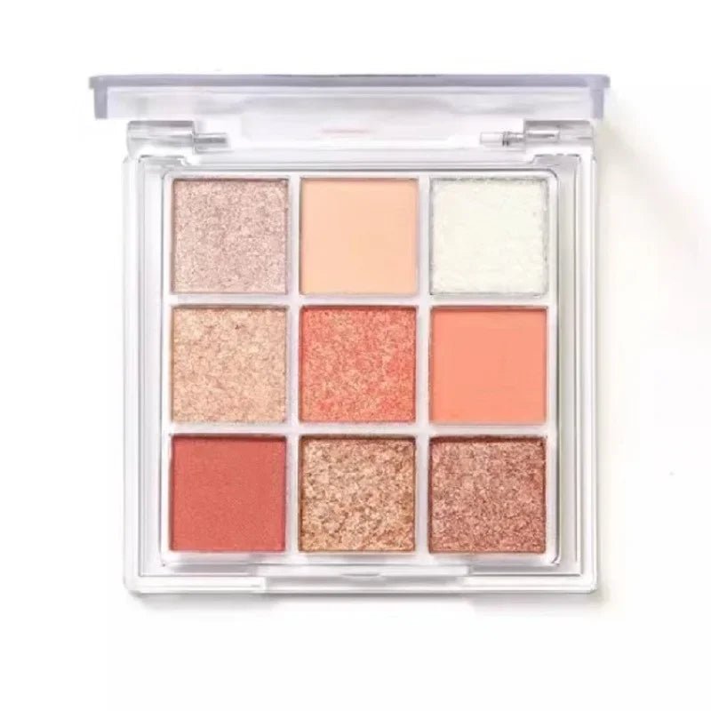 Palette de 9 fards à paupières mats et scintillants - deslyshopping