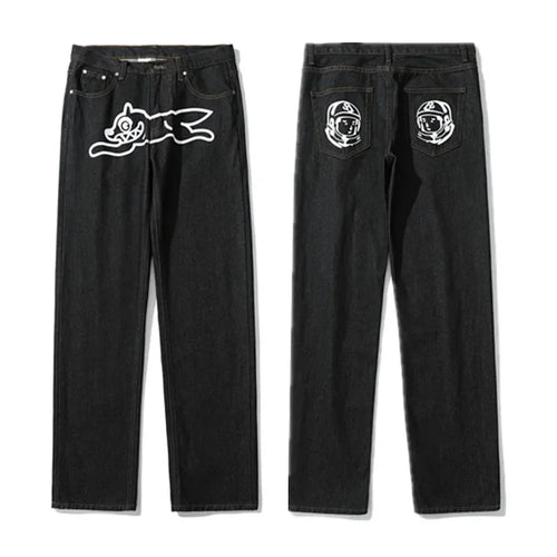 🐕 Pantalon Baggy Imprimé "Flying Dog" - deslyshopping