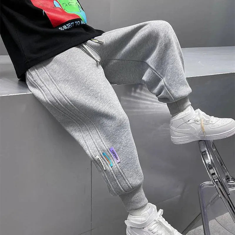 Pantalon Décontracté à Rayures pour Garçon - deslyshopping