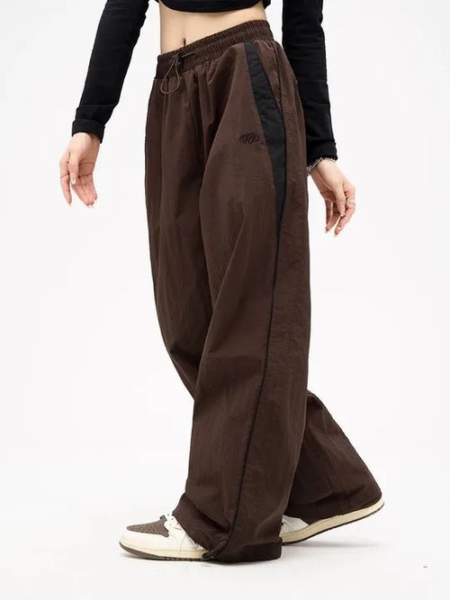 Pantalon Style Rétro, Couleur Unie, - deslyshopping