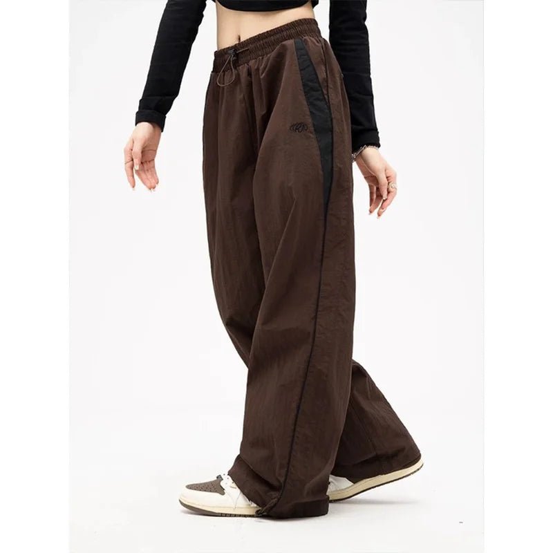 Pantalon Style Rétro, Couleur Unie, - deslyshopping