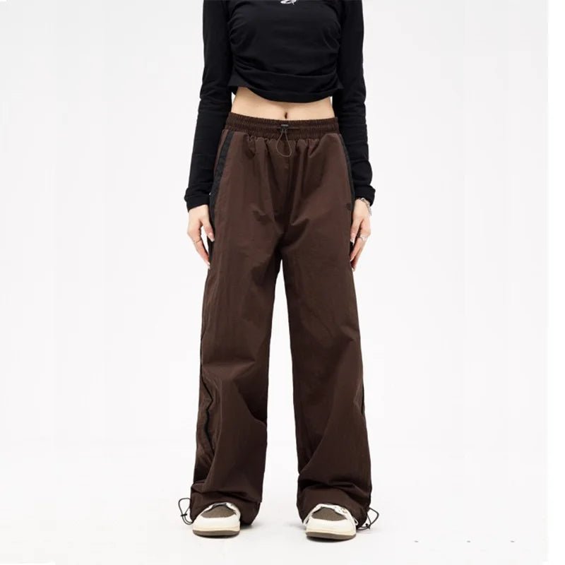 Pantalon Style Rétro, Couleur Unie, - deslyshopping