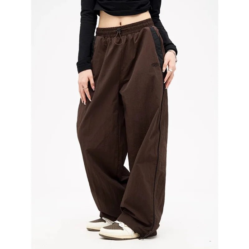 Pantalon Style Rétro, Couleur Unie, - deslyshopping