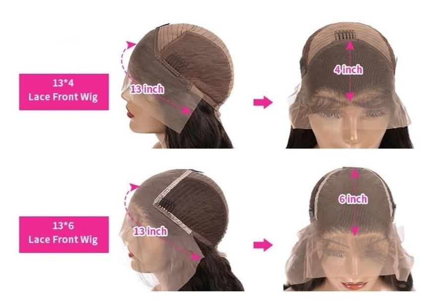 Perruque Brésilienne Ondulée 13x4 en Cheveux Humains - deslyshopping