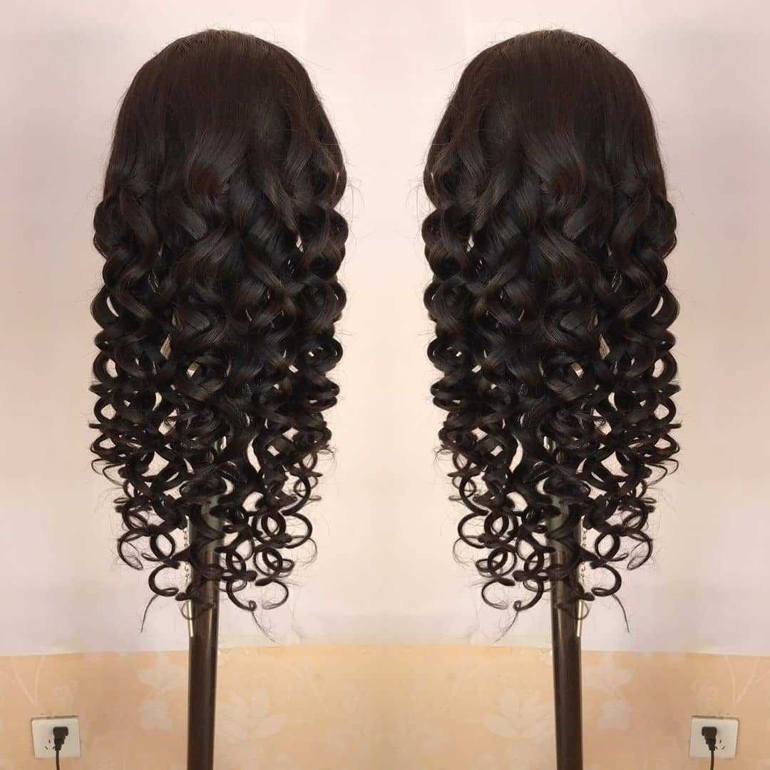 Perruque en Cheveux Humains Loose Wave Lace Frontal 10x10 - deslyshopping