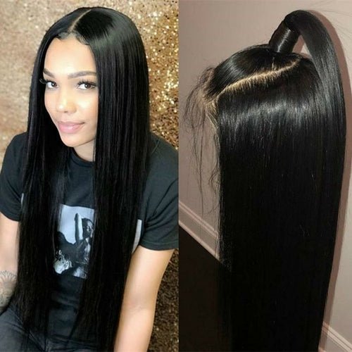 Perruque Full Lace Sans Colle – Noire Naturelle 1B, Longue & Lisse - deslyshopping