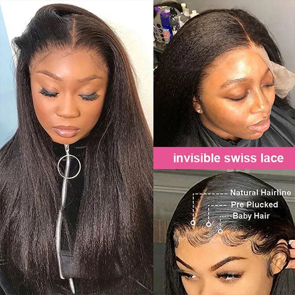 Perruque Lace Front Wig Lisse Crépue - deslyshopping