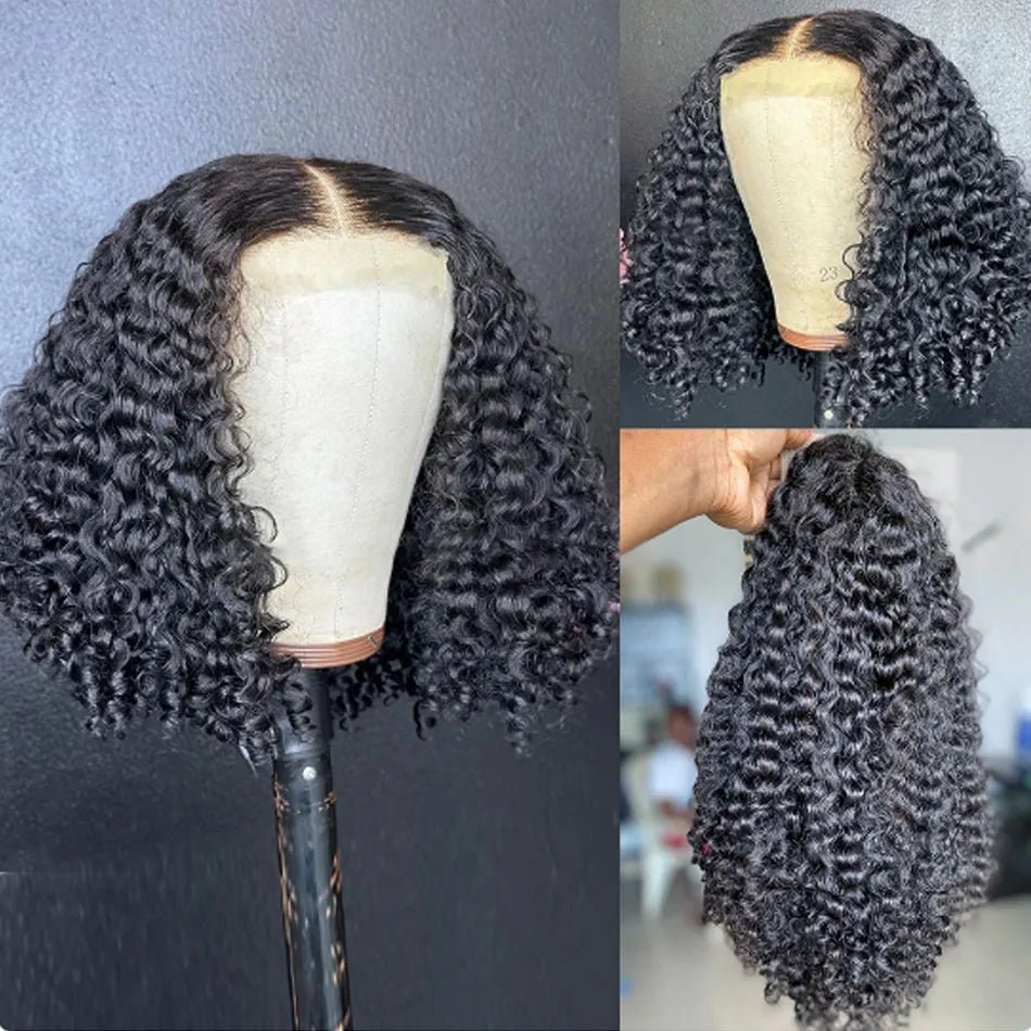 Perruque sans colle courte crépue bouclée - deslyshopping