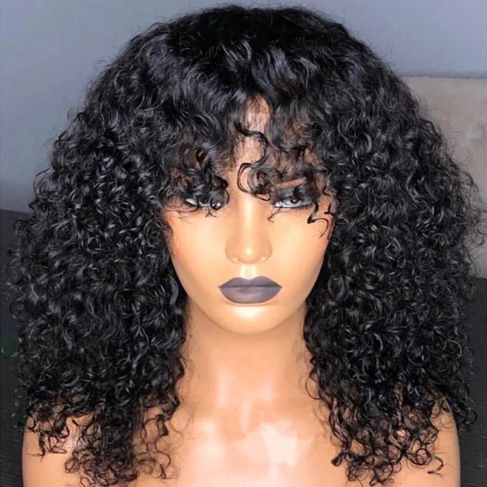 Perruques bouclées 100 % cheveux humains - deslyshopping