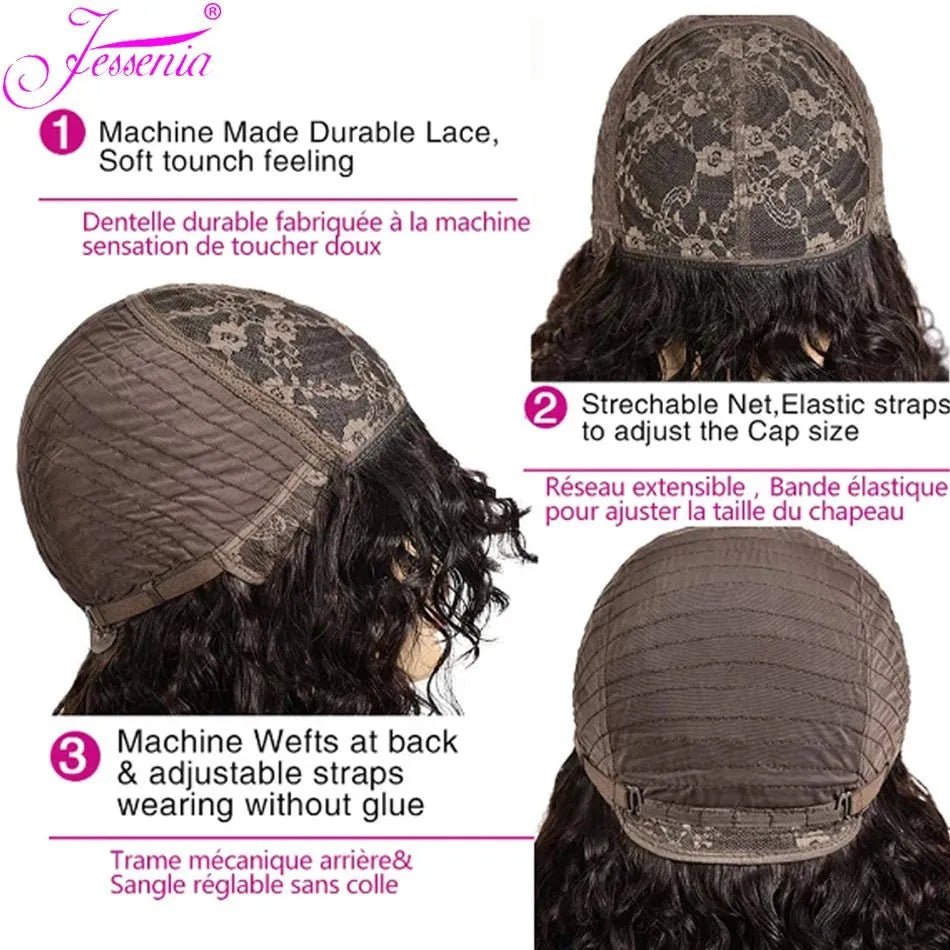 Perruques bouclées 100 % cheveux humains - deslyshopping