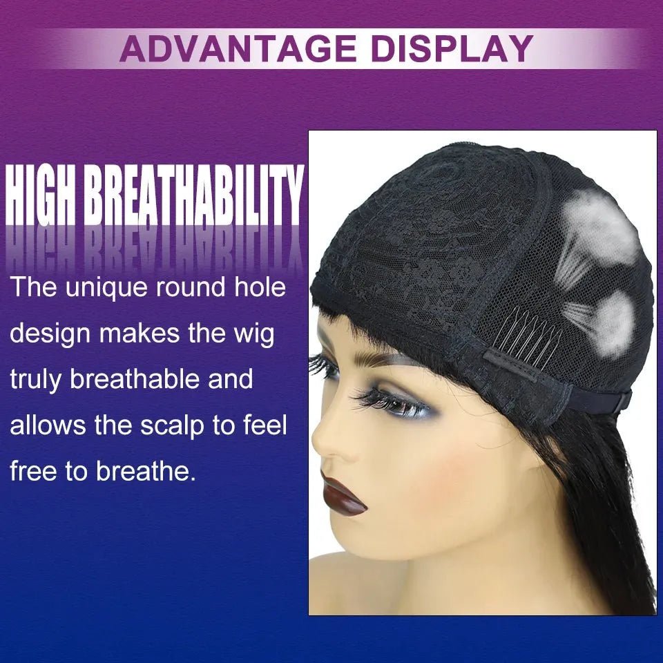 Perruques courtes en cheveux humains - deslyshopping