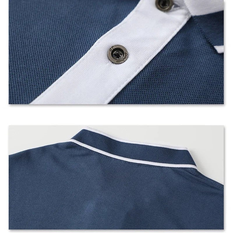 Polo Homme à Rayures Été Décontracté – Coton Doux et Confortable 👕🌞 - deslyshopping