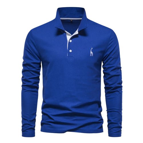 Polo T-Shirt pour Hommes Broderie Couleur Unie - deslyshopping