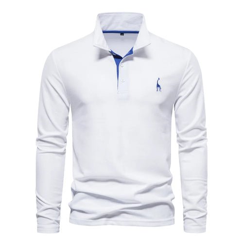 Polo T-Shirt pour Hommes Broderie Couleur Unie - deslyshopping