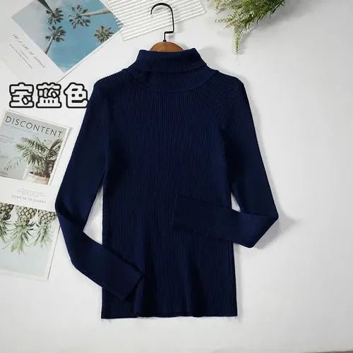 Pull à col roulé simple - deslyshopping