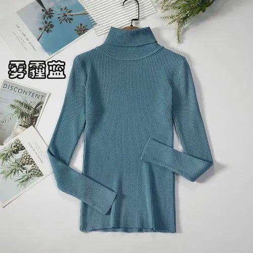 Pull à col roulé simple - deslyshopping