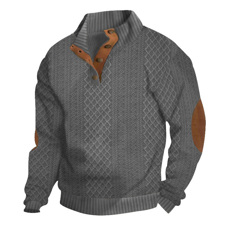 Pull Col Montant, Épissé - deslyshopping