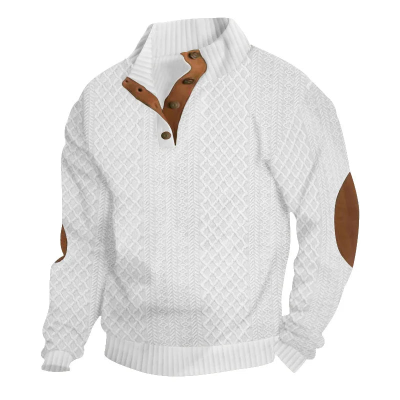 Pull Col Montant, Épissé - deslyshopping