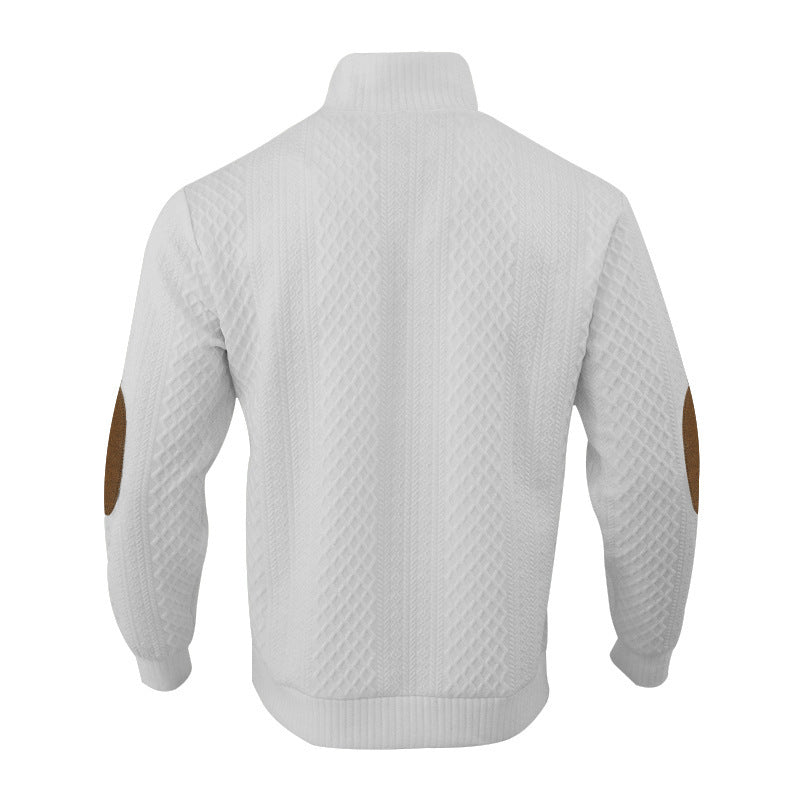 Pull Col Montant, Épissé - deslyshopping