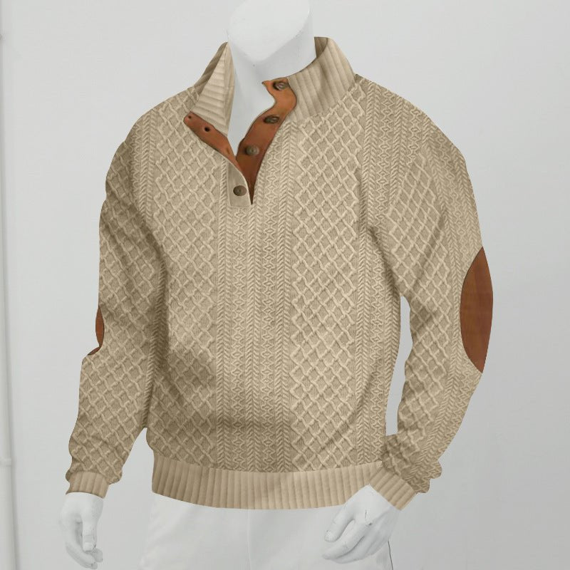 Pull Col Montant, Épissé - deslyshopping