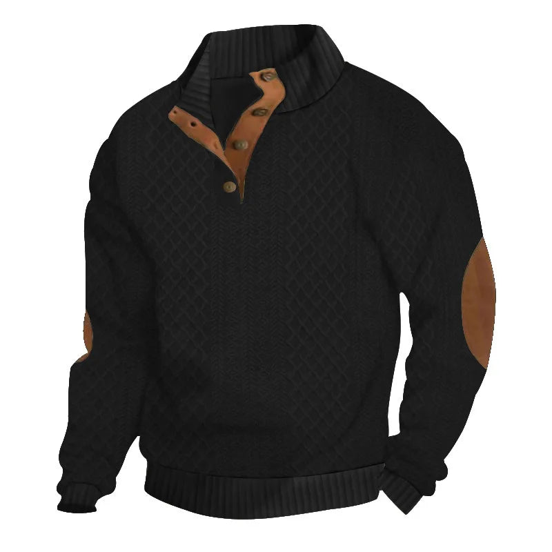 Pull Col Montant, Épissé - deslyshopping