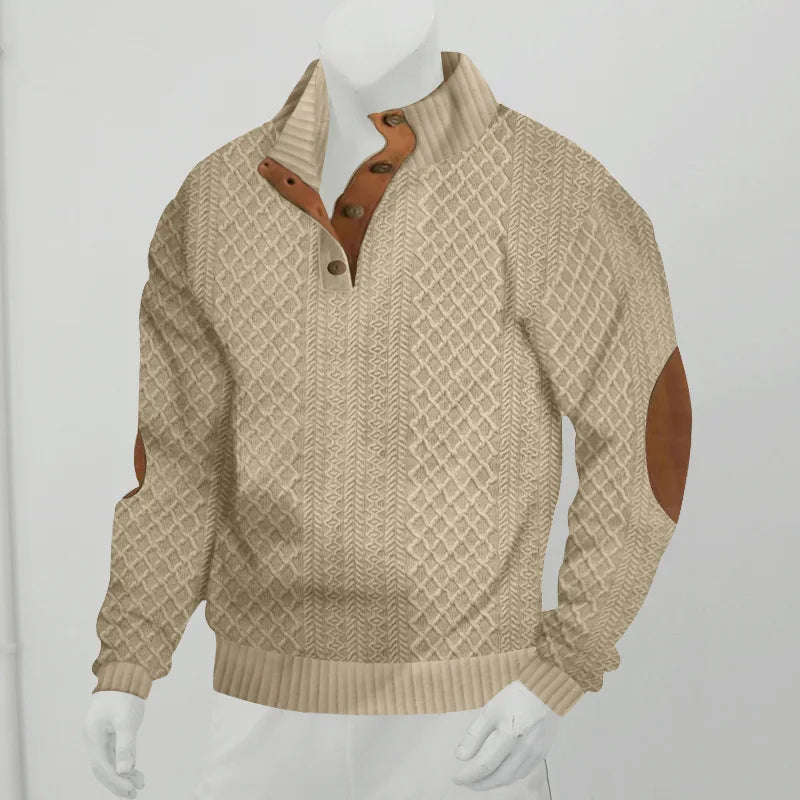 Pull Col Montant, Épissé - deslyshopping