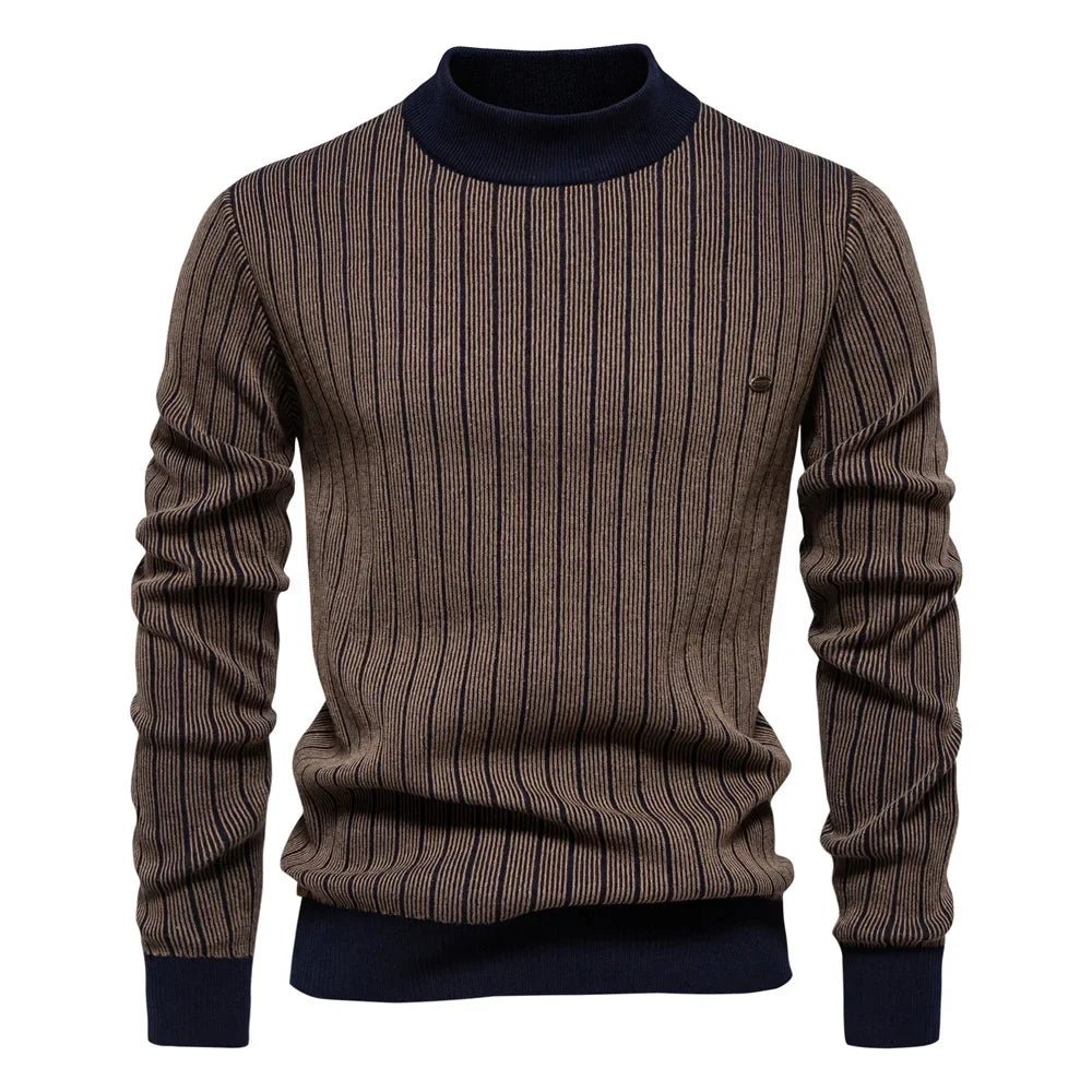 🔥 Pull Homme Automne - Hiver – Col Mi - Haut - deslyshopping
