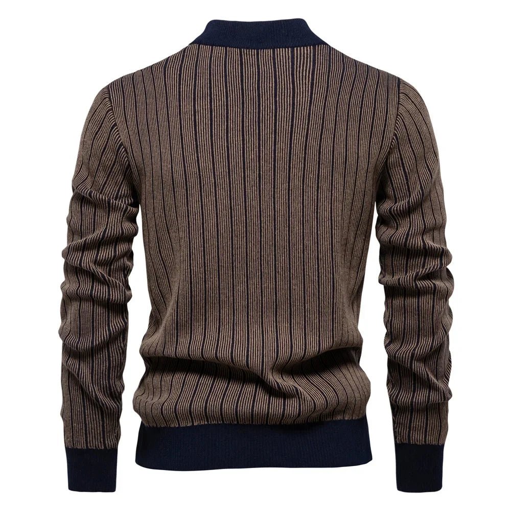 🔥 Pull Homme Automne - Hiver – Col Mi - Haut - deslyshopping