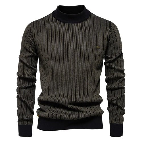 🔥 Pull Homme Automne - Hiver – Col Mi - Haut - deslyshopping