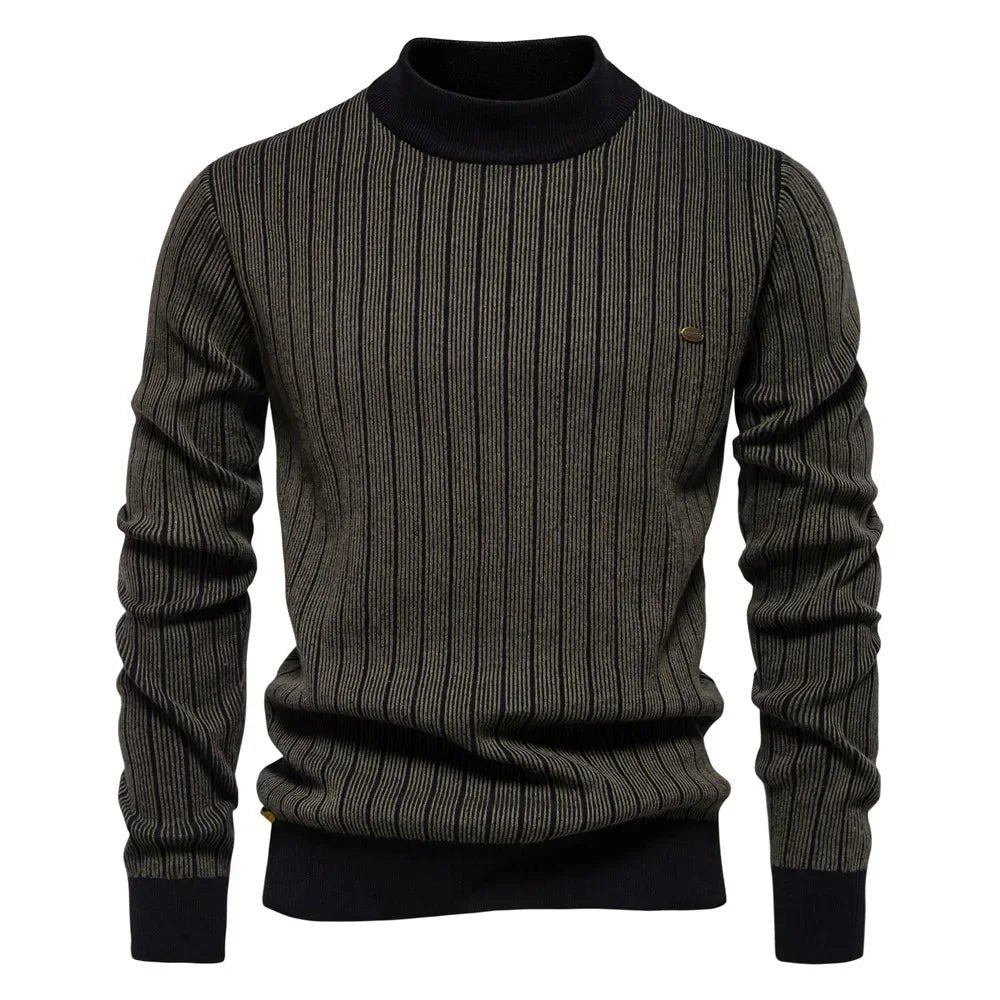 🔥 Pull Homme Automne - Hiver – Col Mi - Haut - deslyshopping