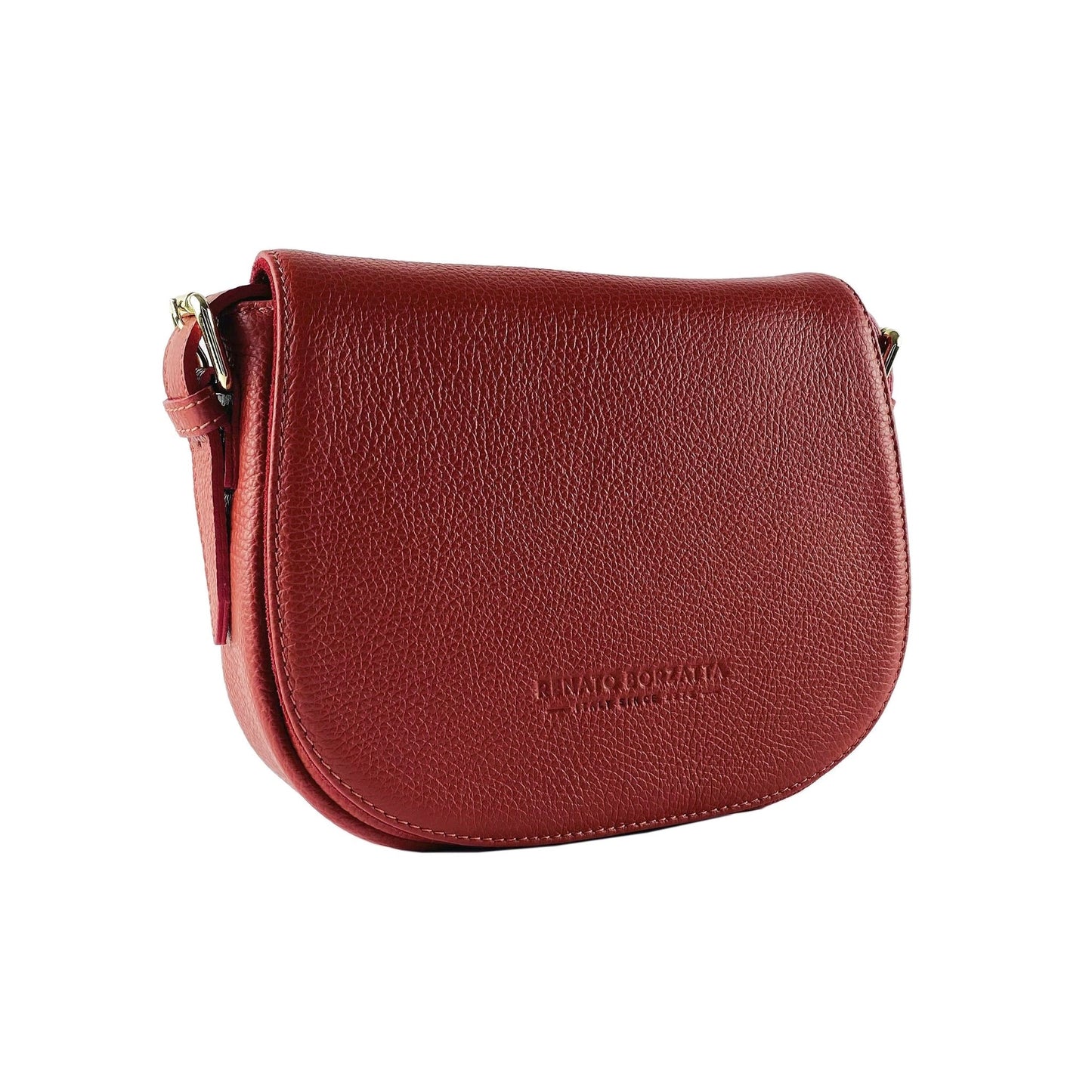 RB1002V | Sac Cuir Rouge Femme – Bandoulière Made in Italy - deslyshopping