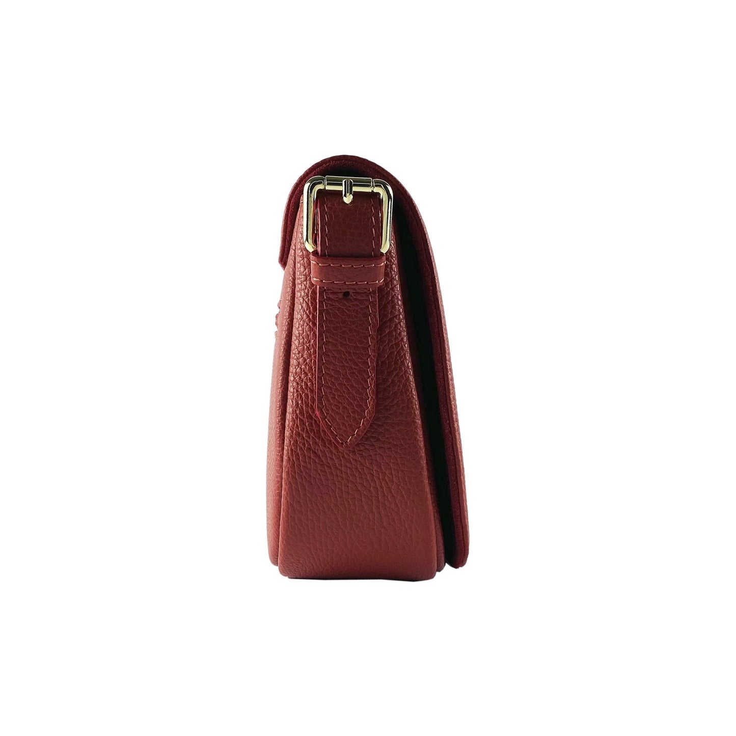 RB1002V | Sac Cuir Rouge Femme – Bandoulière Made in Italy - deslyshopping
