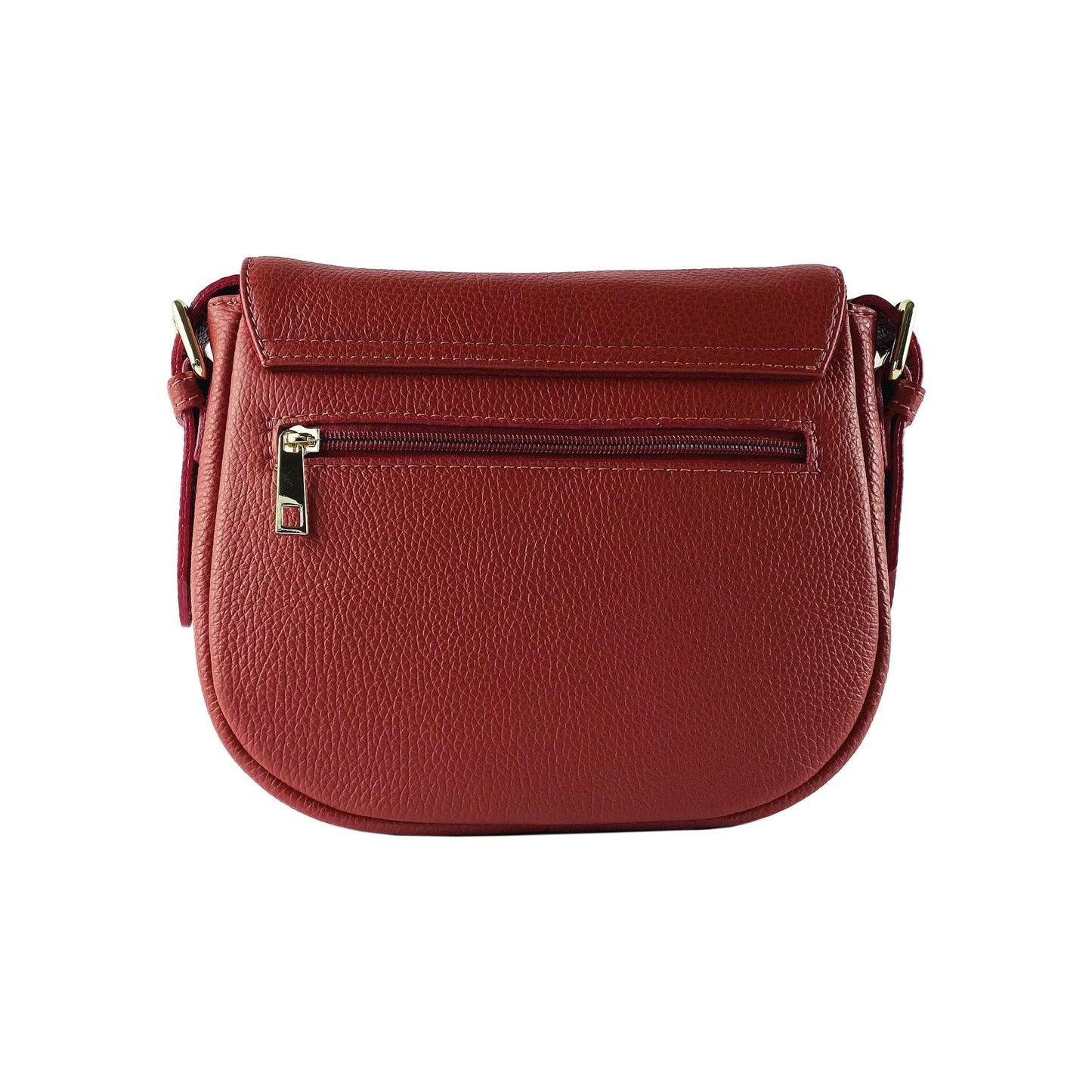 RB1002V | Sac Cuir Rouge Femme – Bandoulière Made in Italy - deslyshopping