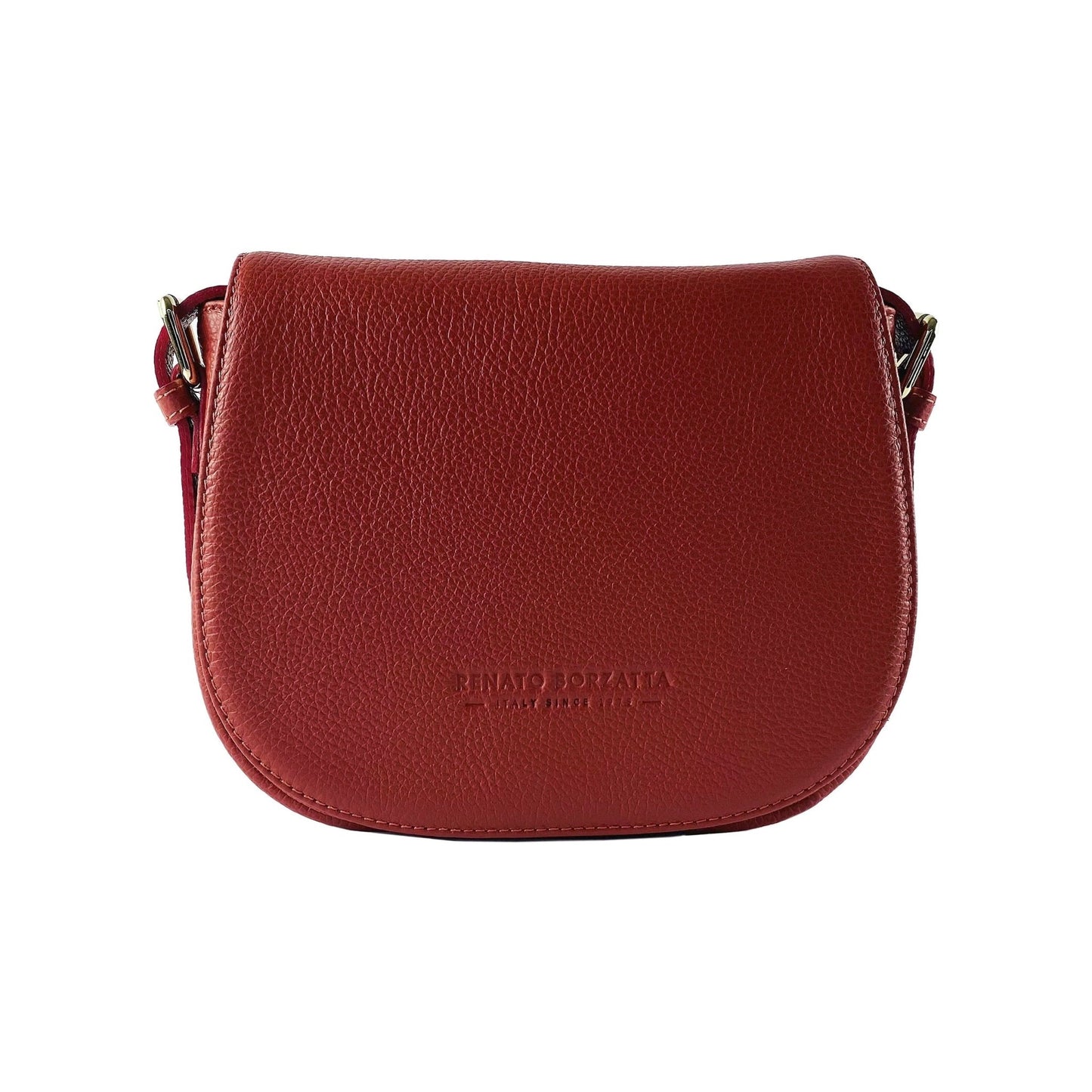 RB1002V | Sac Cuir Rouge Femme – Bandoulière Made in Italy - deslyshopping