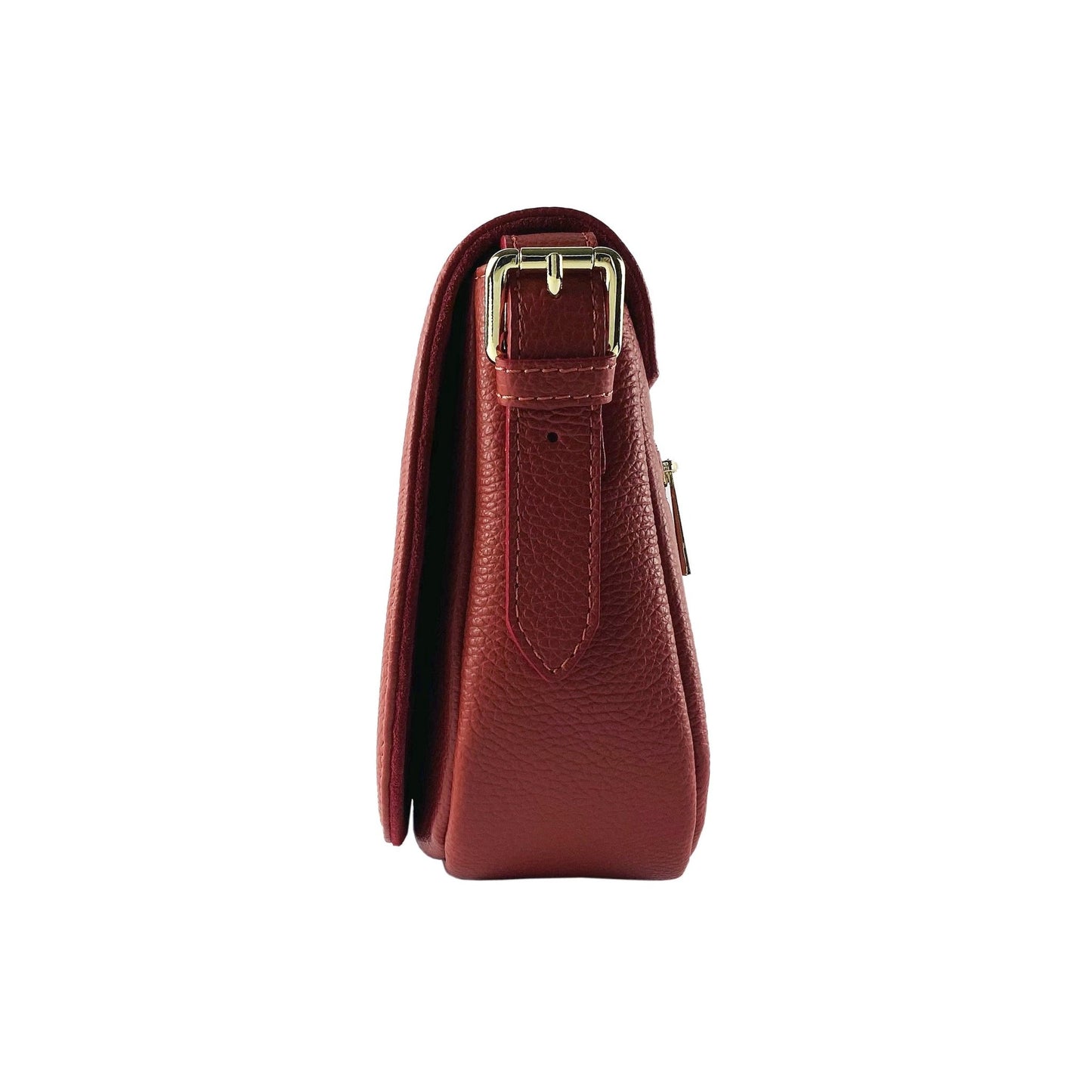 RB1002V | Sac Cuir Rouge Femme – Bandoulière Made in Italy - deslyshopping