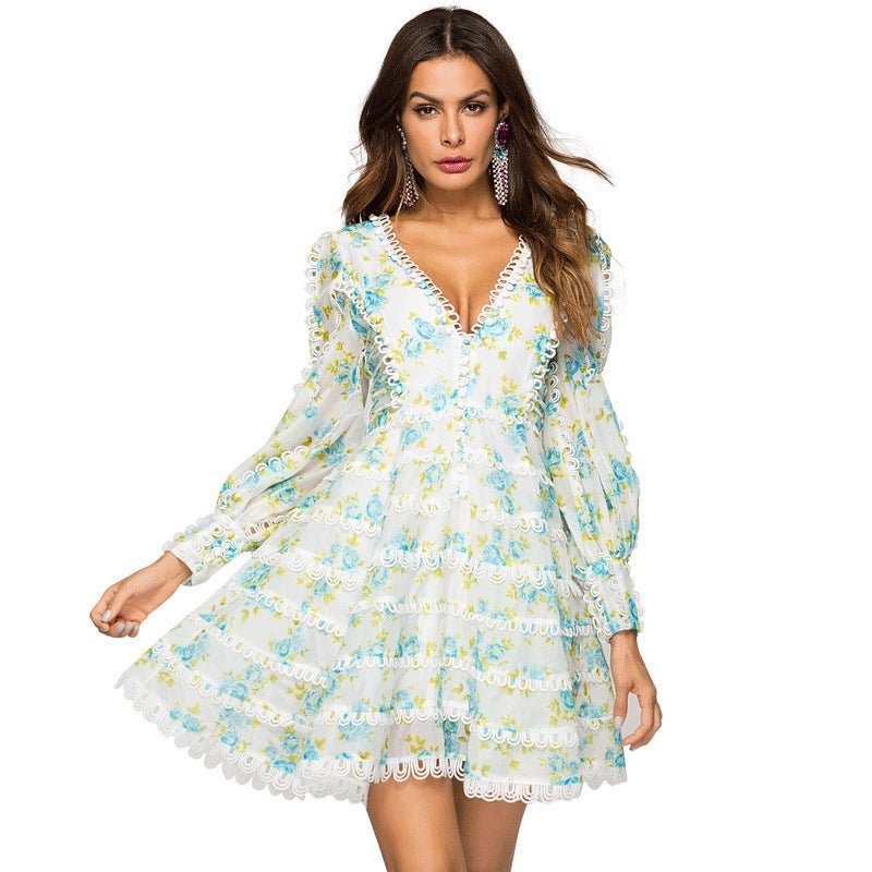 Robe courte imprimée - deslyshopping