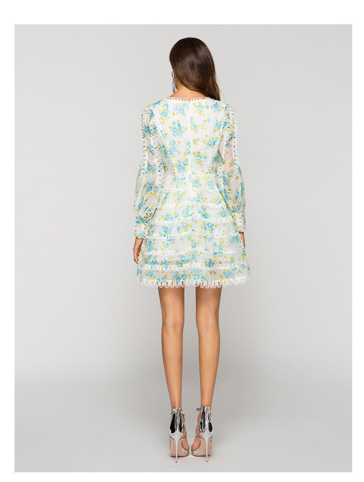 Robe courte imprimée - deslyshopping
